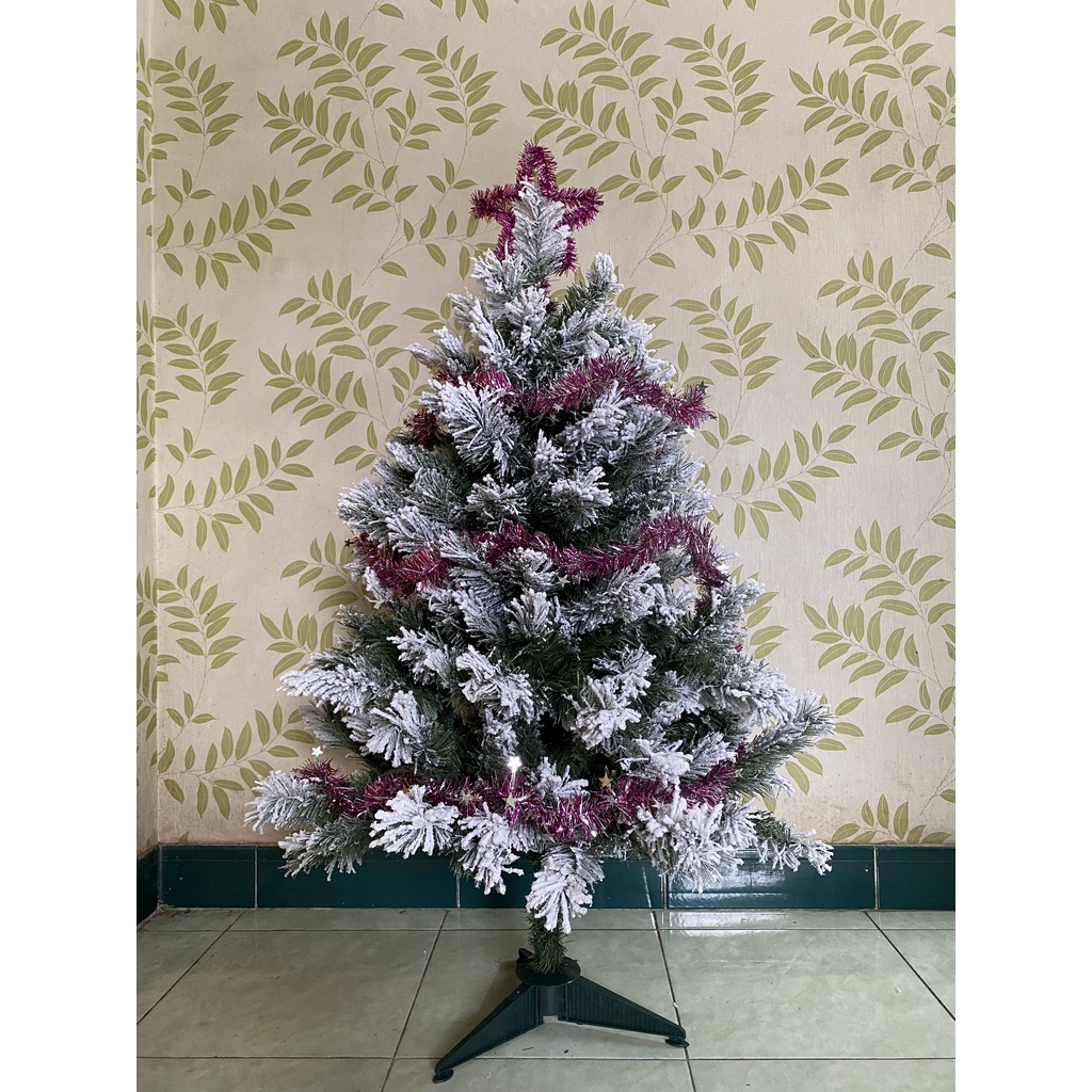 Cây Thông Noel Phủ Tuyết 90cmTrang Trí Noel Giáng Sinh Hàng Việt Nam Cao Cấp