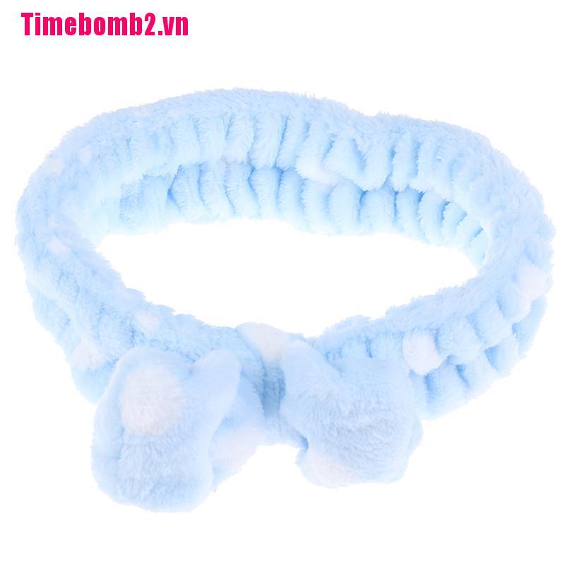 Băng Đô Rửa Mặt / Rửa Mặt Bằng Len San Hô Cho