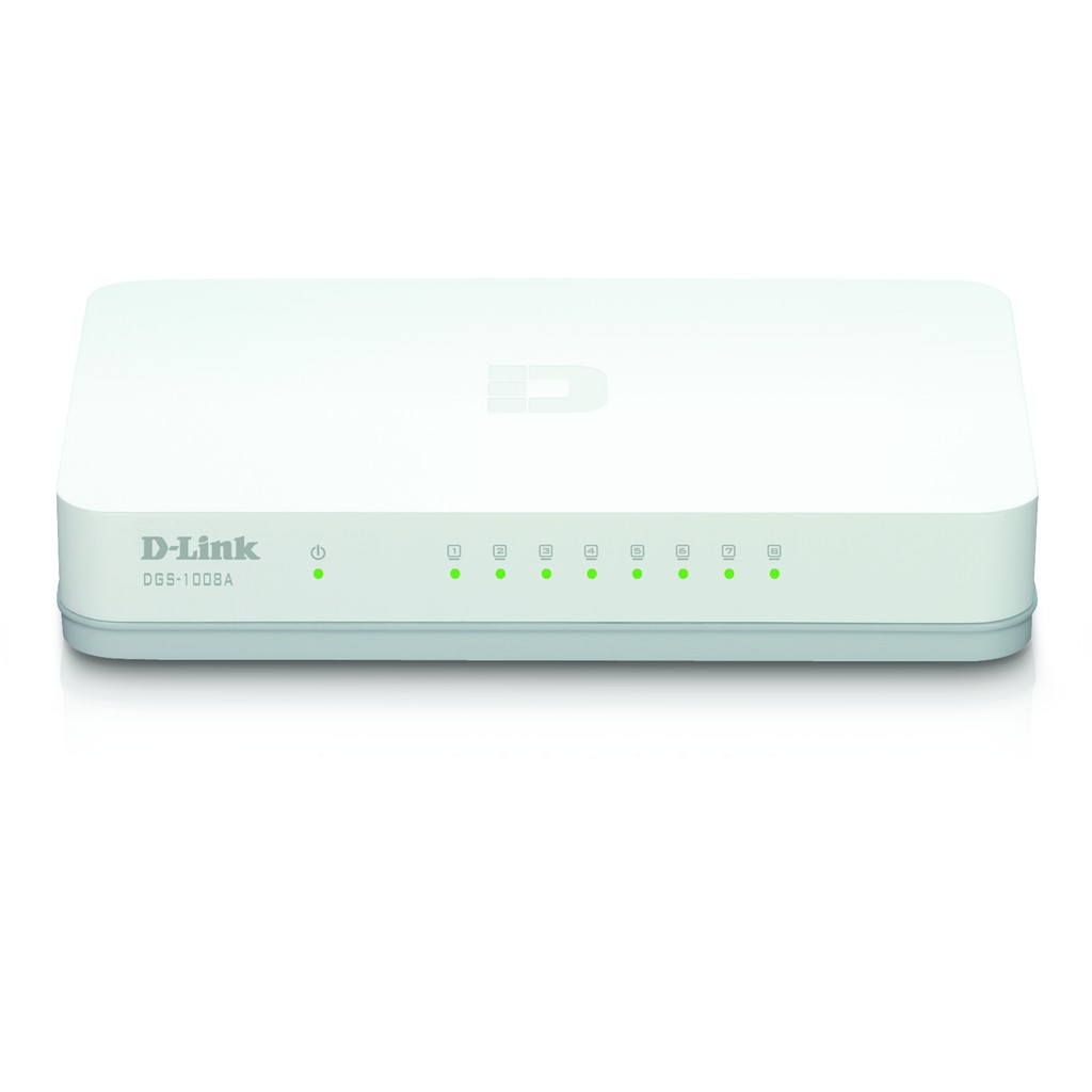 D-Link gigabit 8 cổng Bộ chia tín hiệu Switch RJ45 10/100/1000Mbps - Thiết bị chuyển mạch D-LINK DGS-1008A