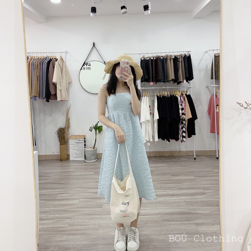 [Mã FATHANG5 giảm 10K đơn 50K] Đầm maxi dây xanh dương cho nữ | BigBuy360 - bigbuy360.vn