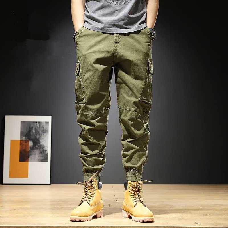 Quần Dài Dáng Rộng Phối Túi Lớn Chống Mài Mòn Thời Trang Hàn Quốc Cho Nam Size M-4XL