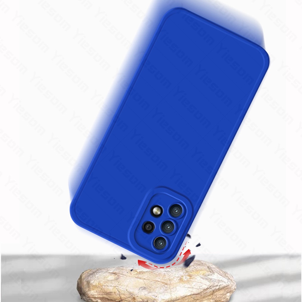 Ốp Điện Thoại Silicon Mềm Mặt Nhám Màu Trơn Bảo Vệ Camera Cho Samsung Galaxy A53 A33 A73 A23 A13 4G 5G A03 A03S