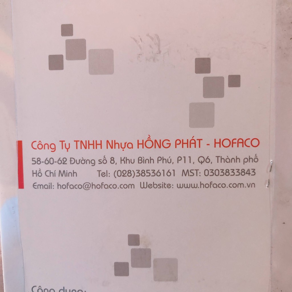 1 vĩ 3 banh giặt nơ loại lớn HPG138 HOFACO