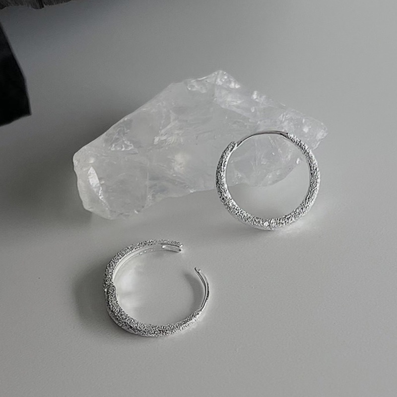 Bông tai bạc 19A1526 lấp lánh đơn giản dễ phối đồ hợp thời trang