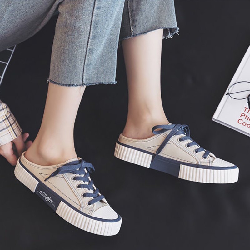 Giày đạp gót IELGY canvas thời trang cá tính