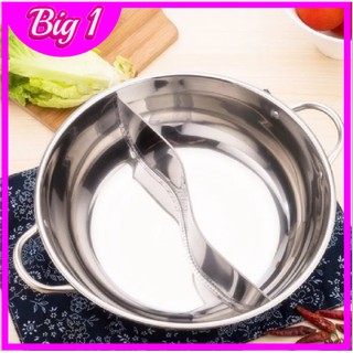 Nồi lẩu iniox 2 ngăn uyên ương