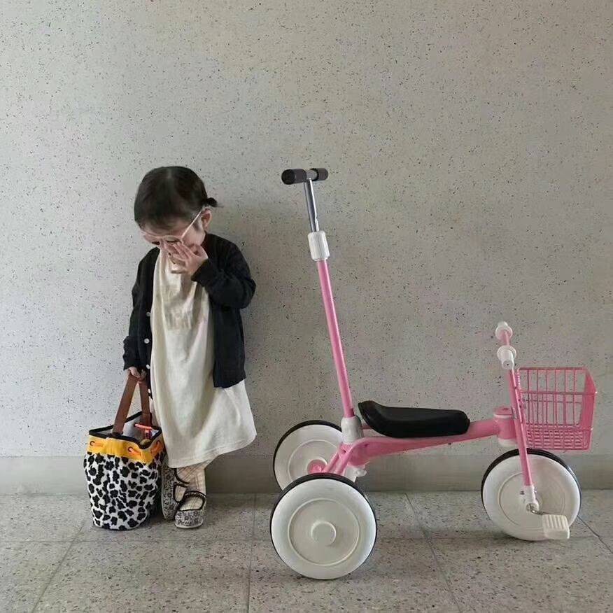 Xe đạp trẻ em Chân bé, Wai Wu, một chiếc xe đẩy đơn giản, thế hệ thứ hai, ba bánh không in, siêu nhẹ di động 1-4 tuổi