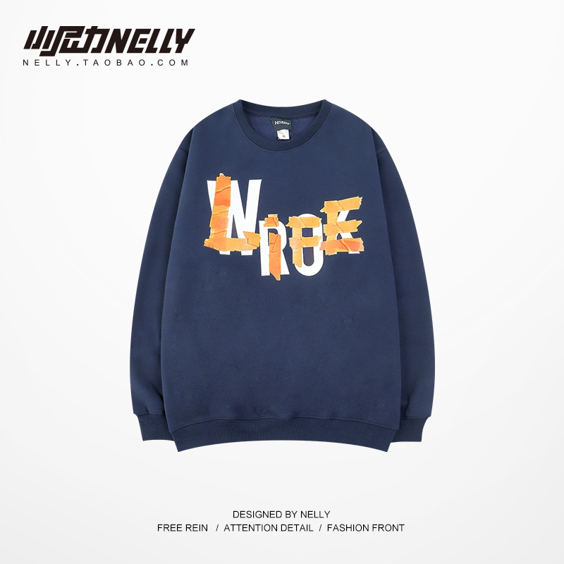 [FREESHIP](CÓ SẴN) HÀNG CHÍNH HÃNG Áo sweater NELLYHEYBIG unisex,HOODIE dáng rộng hoạ tiết chữ mã THYL1456AA. | BigBuy360 - bigbuy360.vn