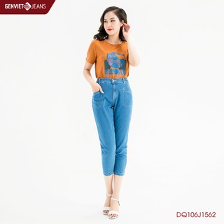 Quần Dài Jeans Nữ Dáng Tây DQ106J1562 GENVIET (Ẩn - Double)