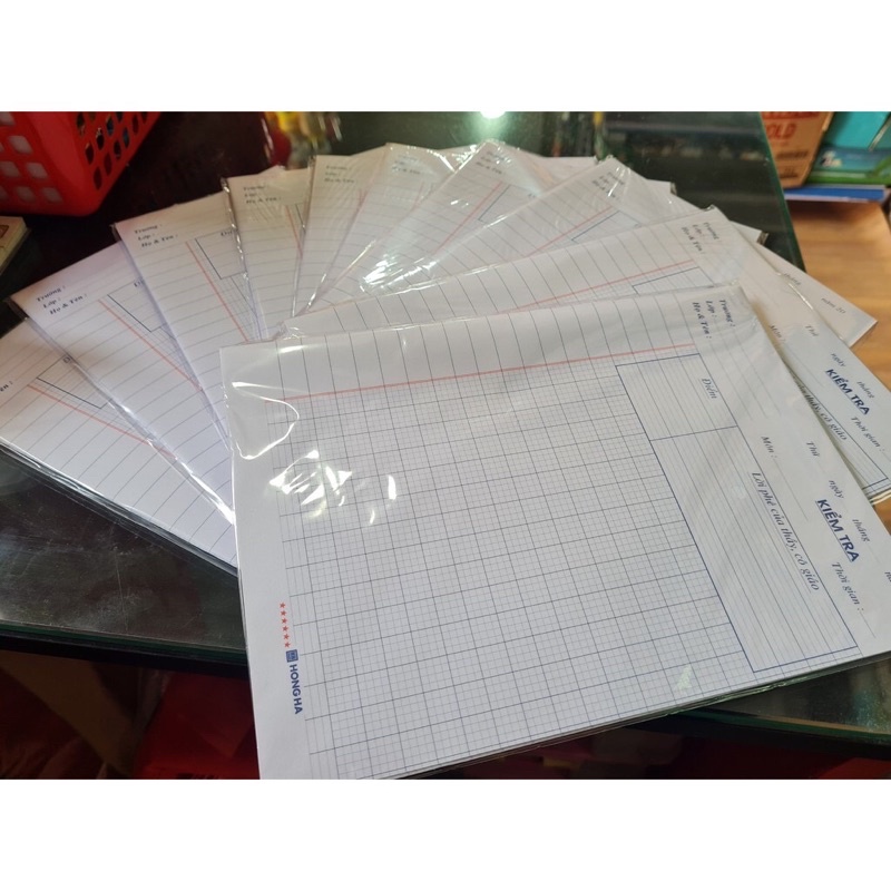 Sỉ 5 Túi Giấy kiểm tra cấp 1,Kiểm Tra Ô Ly HH