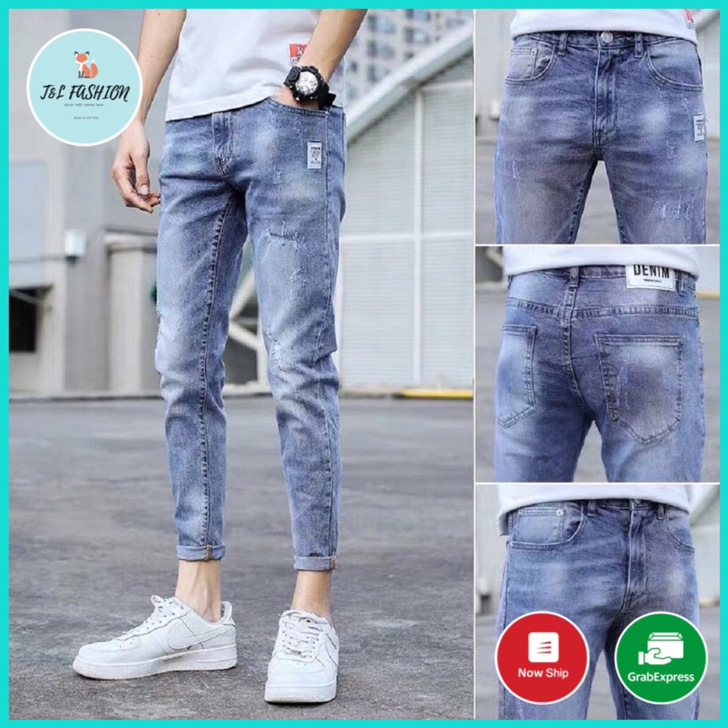 Quần Jean Nam, Quần Bò Nam kiểu mới hot trend phong cách hàn quốc T&L store msa14