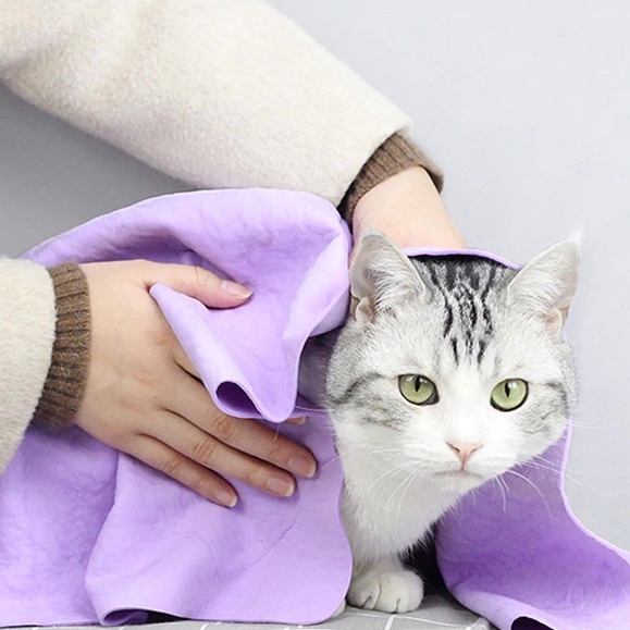 Khăn tắm siêu thấm nước cho chó mèo