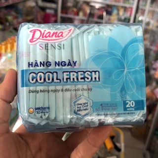 Băng vệ sinh Diana sensi cool Fresh  hằng ngày 20 miếng