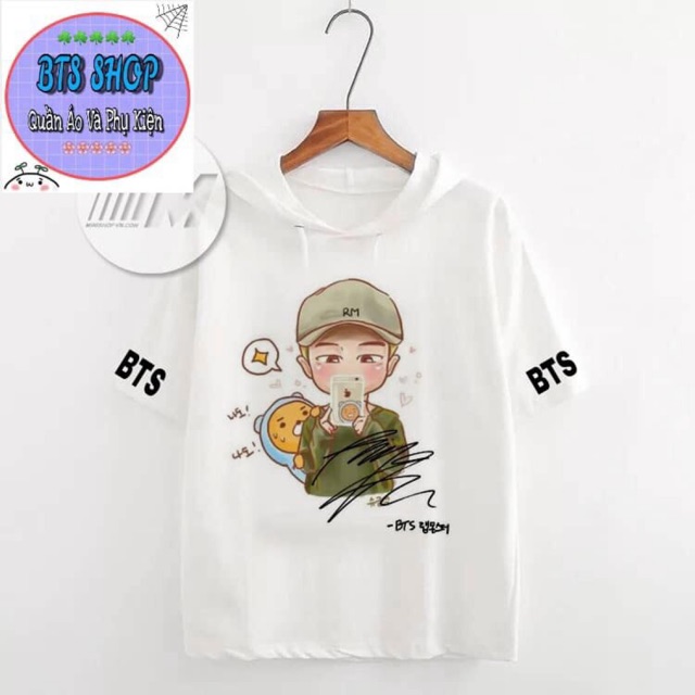 Áo hoodie tay lỡ BTS NHIỀU MẪU