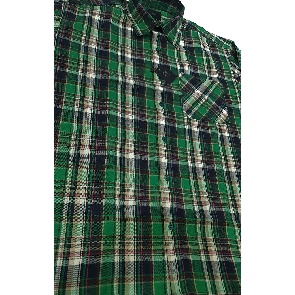 Áo Sơ Mi Nam Vải Flannel Size Lớn 3xl 4xl 5xl 6xl Màu Đen / Xanh Dương / Đỏ / Xanh Lá