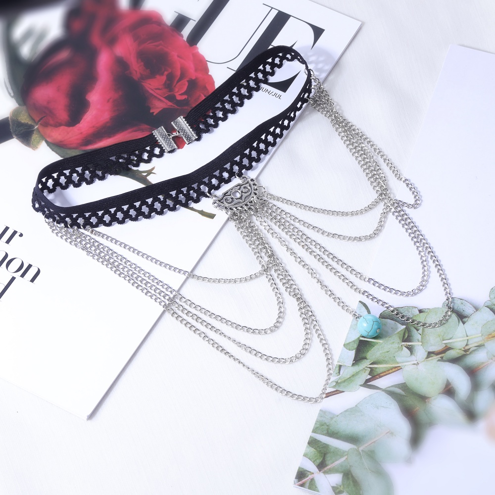 1 Dây Đeo Đùi Tua Rua Dài Đính Đá Sáng Bóng Phong Cách Bohemian Quyến Rũ Cho Nữ