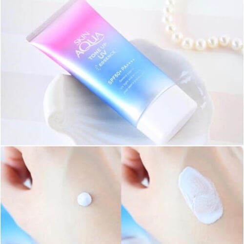 Kem Chống Nắng Bảo Vệ Da Skin Aqua Tone Up UV Essence SPF50+ PA++++ 80ml - Nhật Bản Chính Hãng