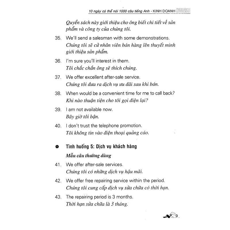 Sách 10 Ngày Có Thể Nói 1000 Câu Tiếng Anh Kinh Doanh (Kèm CD)