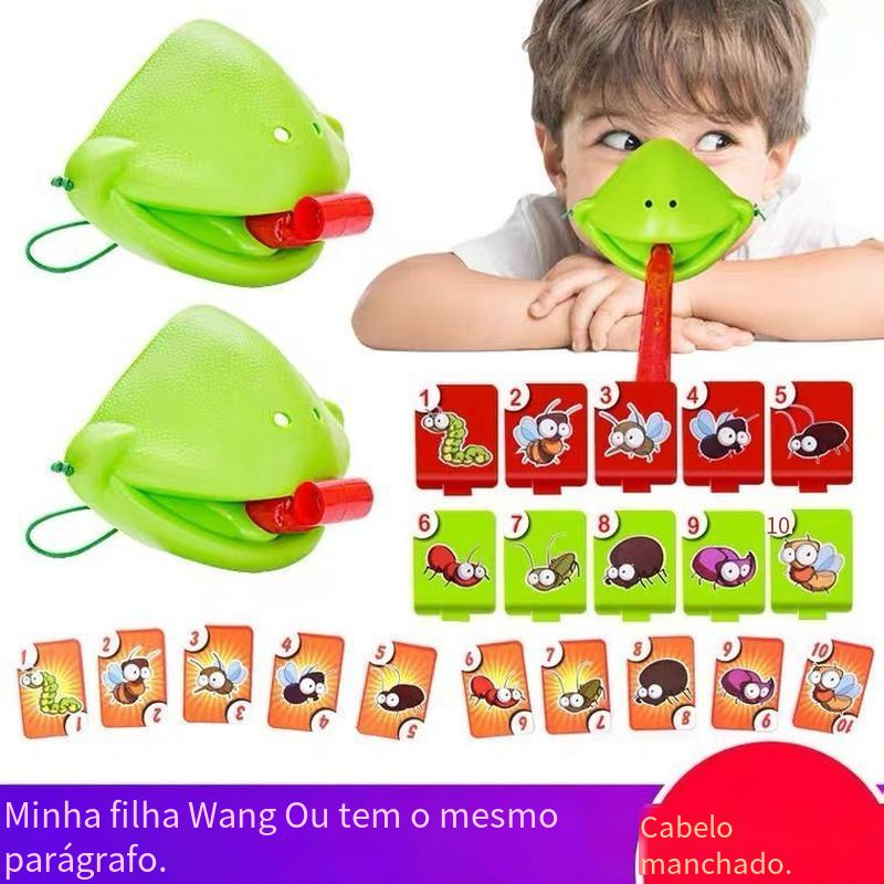 Bộ Thẻ Trò Chơi Tic Tac Tongue Bắt Tắc Kè Hoa Vui Nhộn Cho Gia Đình