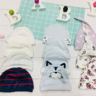 Mũ chụp che thóp giữ ấm cho bé 0-6M