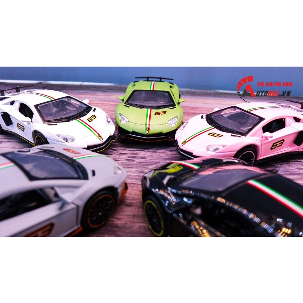 Mô hình xe Lamborghini Aventador LP780-4 SVJ tỉ lệ 1:32 Miniauto OT307