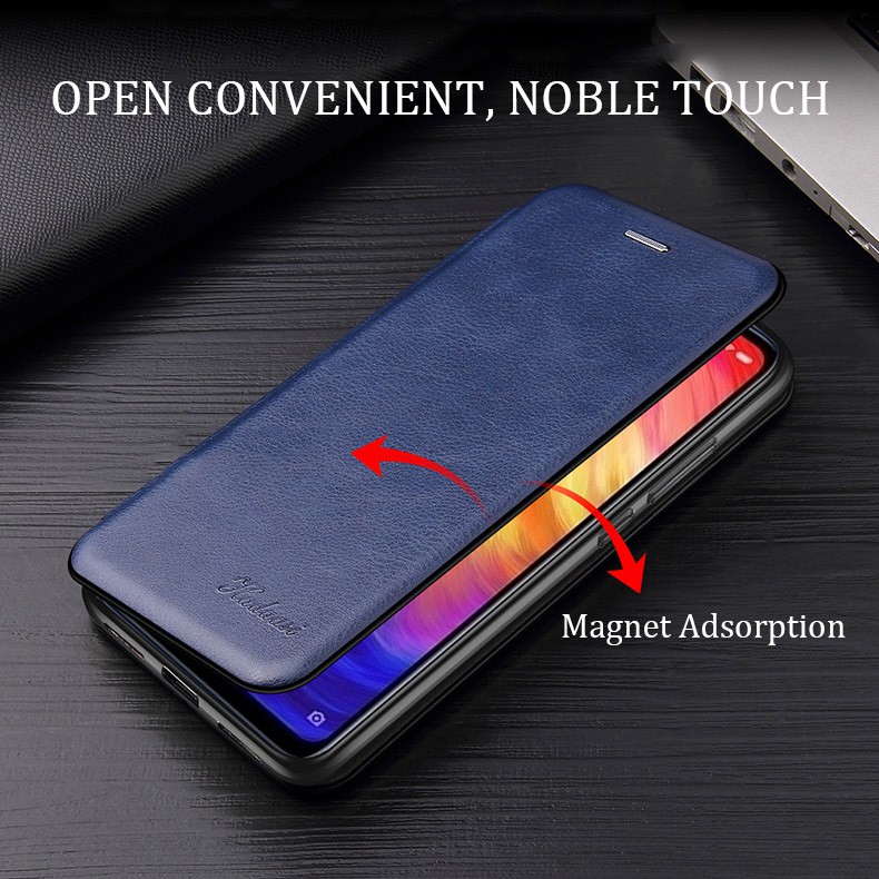 Bao da điện thoại nắp lật từ tính cho điện thoại Xiaomi Redmi 9 9A 9C 8 8A 7 7A 6 6A 5 Plus 5Plus