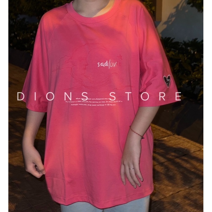 FULL TAG VẢI - Áo Thun SADLUV SADBOIZ Tee Valentine Couple Sad Boiz SADLOVE LUV Unisex Logo Thêu Chữ In Nổi DIONS STORE