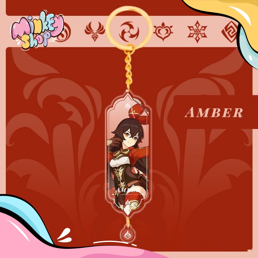 Móc Khóa GENSHIN Đẹp Dễ Thương phụ kiện ba lô, phụ kiện túi xách cute 02MKGEN-Minkey