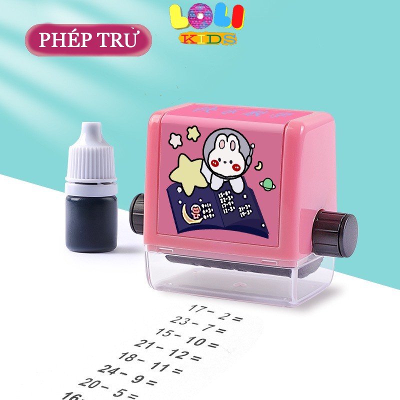 Máy tạo phép toán cộng trừ mini, con lăn phép tính đơn giản giúp bé rèn luyện tính toán nhanh chóng