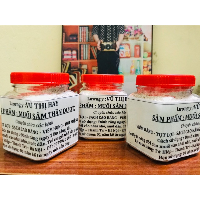 Combo 3 lọ muối sâm đánh răng