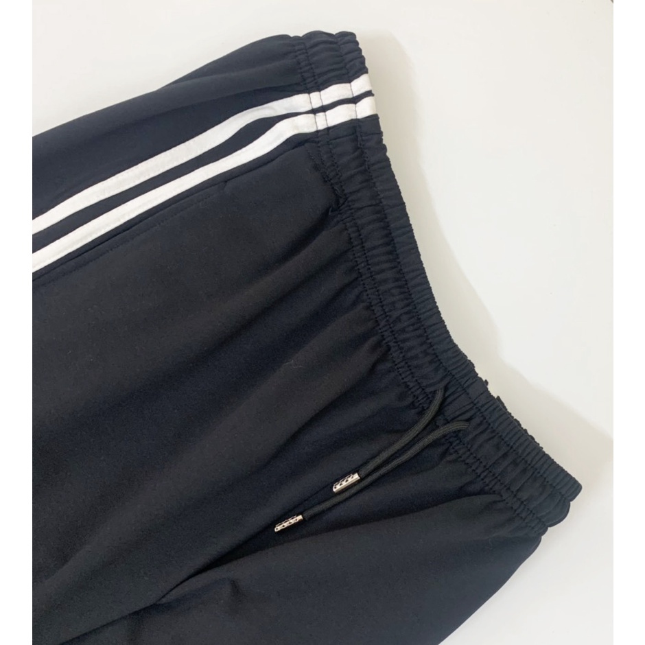Quần Jogger Nam Thể Thao - Quần Nỉ Nam Kẻ Sọc Chất Da Cá Chun Bo Ống, Cạp Có Dây Rút Chắc Chắn