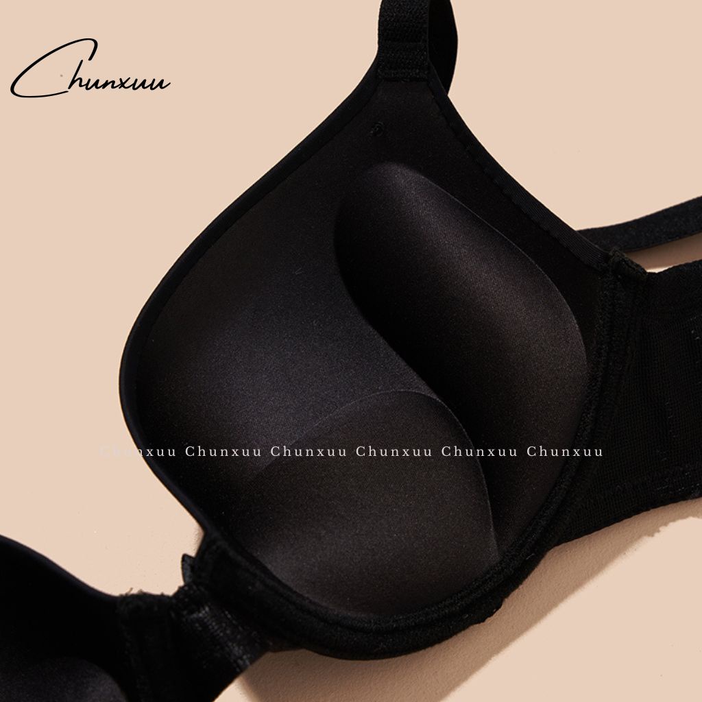 Áo lót nữ đúc su đệm vừa có gọng CHUNXUU, thiết kế đệm kép siêu nâng đẩy ngực - AV30