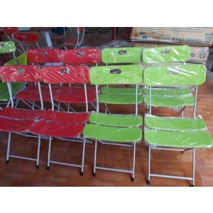 Ghế Gấp Gọn Nhựa 3 Lá Ngồi Văn Phòng Cà Phê Quán Ăn Tiện Dụng