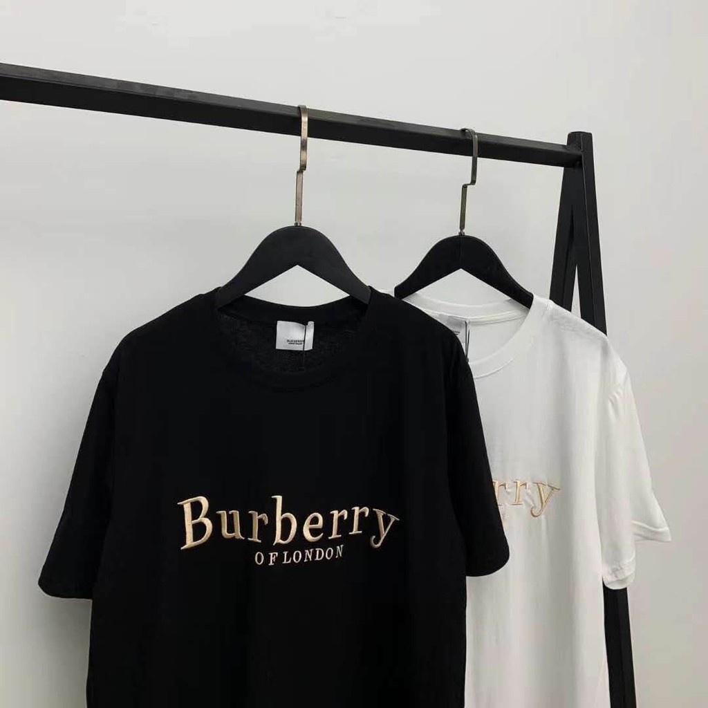 Bbr Áo Thun Cotton Nguyên Chất Thêu Chữ Đơn Giản Dễ Phối Đồ + Tag