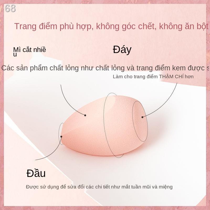 tháng Ba Rabbit Beauty Eggkeup foam Phấn phủ nền siêu mềm cushion trang điểm trứng bb no bột dụng cụW