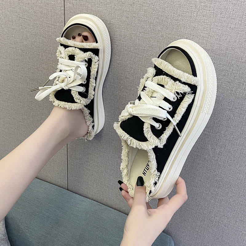Dép Sandal Đế Mềm Bằng Vải Canvas Chất Lượng Cao