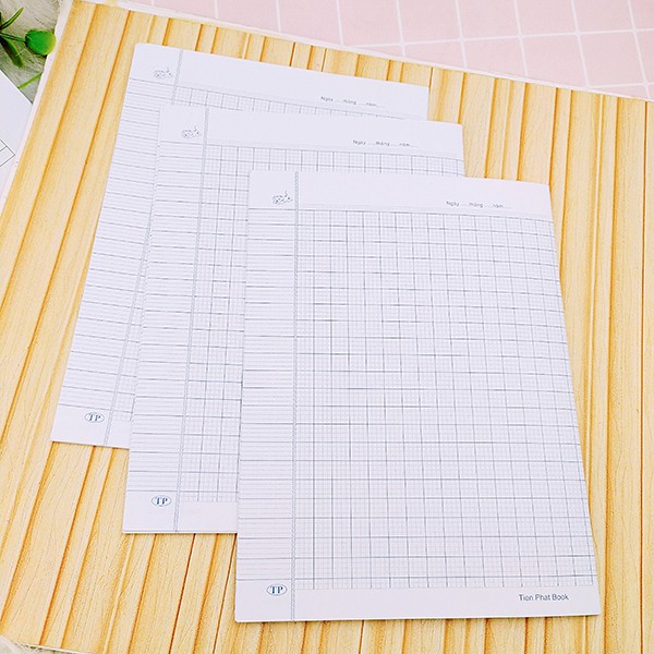 Combo 30 tờ giấy kiểm tra học sinh giấy dày không lem