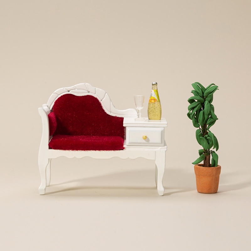 Ghế Sofa Đồ Chơi Mini Tỉ Lệ 1 / 12 Cho Nhà Búp Bê