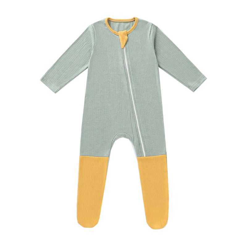 Bộ Áo Liền Quần Vải Cotton Thời Trang Xuân Thu Cho Bé Sơ Sinh