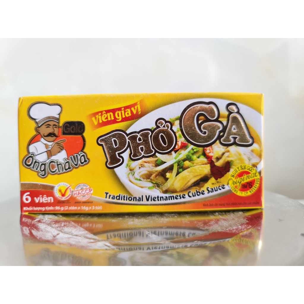 [96g – PHỞ GÀ] VIÊN GIA VỊ [VN] ÔNG CHÀ VÀ Traditional Vietnamese Cube sauce (nsa-hk)
