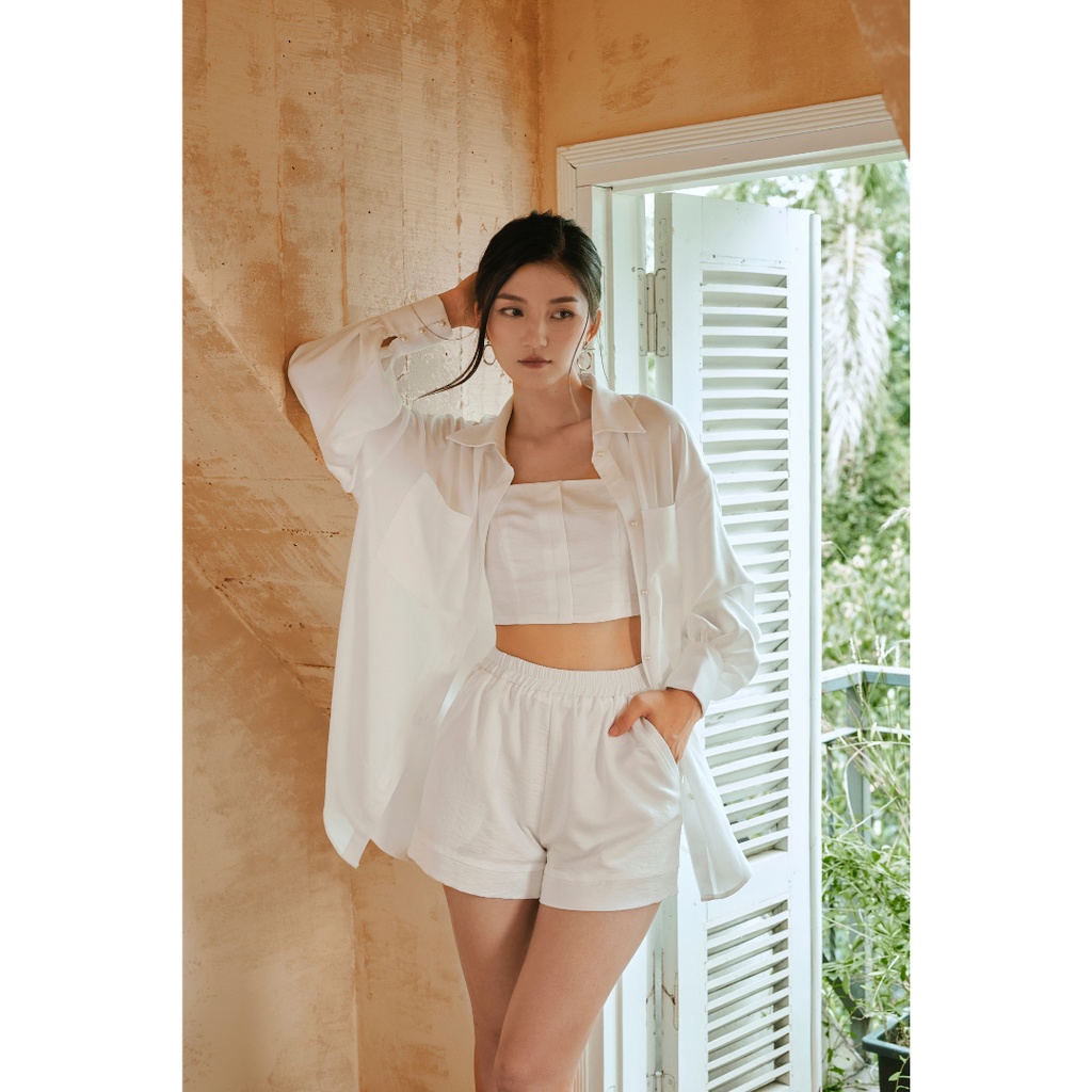 Áo sơ mi trắng Sunny by Lauren loungewear
