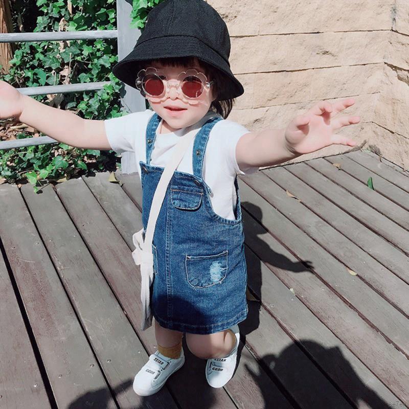 Đầm Yếm Jean Thời Trang Cho Bé Gái Se7