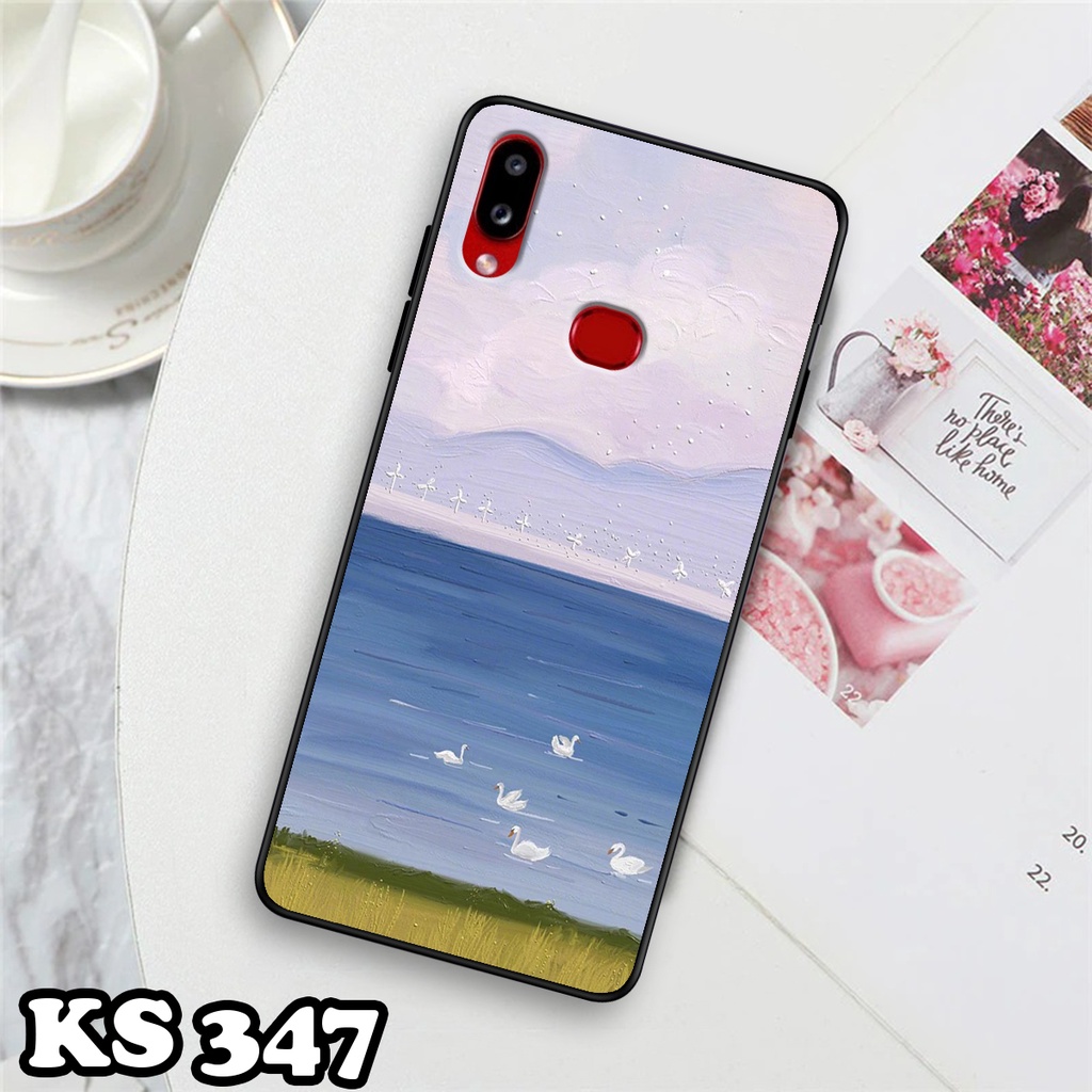 Ốp lưng Samsung A10 - Samsung A10s - Ốp in hình Cánh đồng hoa - Chất liệu TPU siêu bền