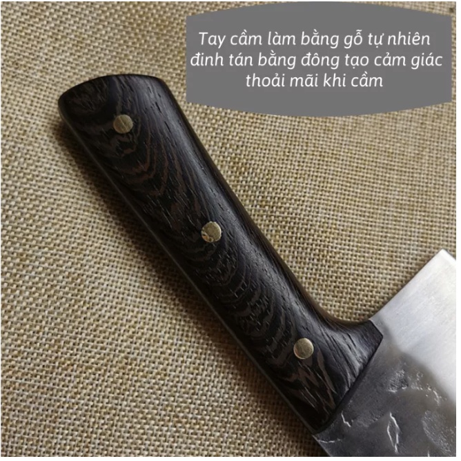 Dao Thái Nhật Bản Akatsuki Họa Tiết Vân Búa Dao Nhà Bếp Chất Liệu Thép Không Gỉ Chuyên Dụng Cao C