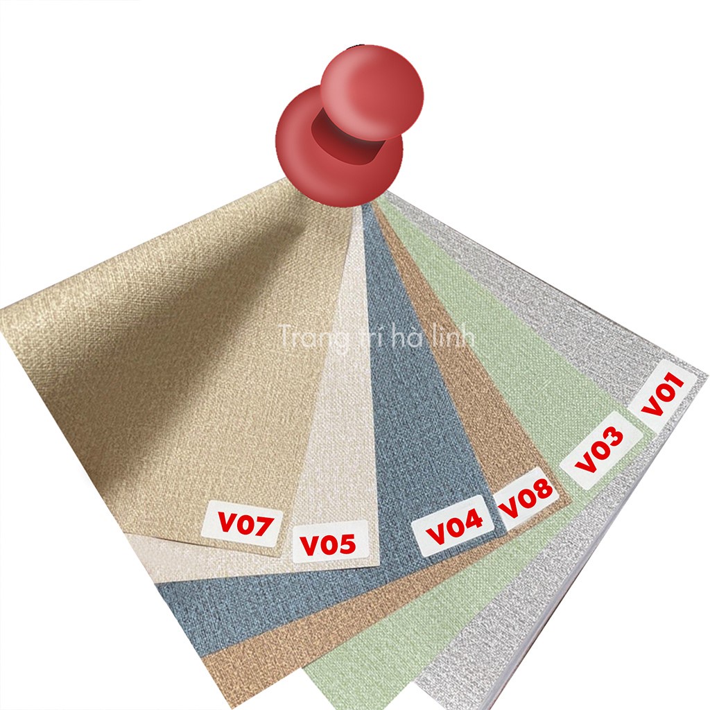 Giấy dán tường pastel trơn một màu đơn giản hiện đại sang trọng dán phòng khách
