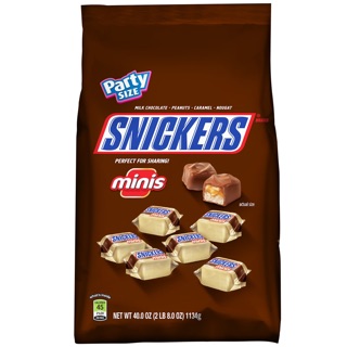 (1134g)BỊCH LỚN SOCOLA SNICKER MINI SIZE 1,134KG