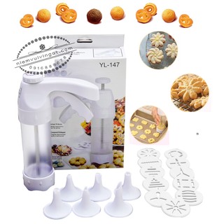Cookies press nhựa trắng