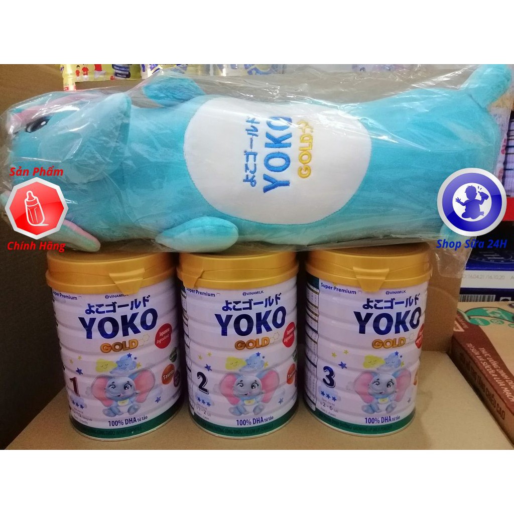 [TẶNG QUÀ] Sữa Bột Vinamilk Yoko Gold Số 1, 2, 3 Lon 850G (DATE 8/2022)