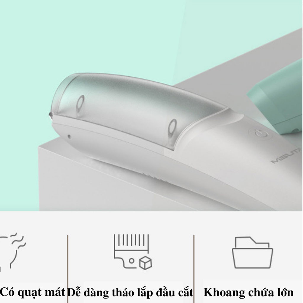Tông đơ thông minh thế hệ mới Misuta Tăng đơ cắt tóc cao cấp nhỏ gọn bảo hành 6 tháng