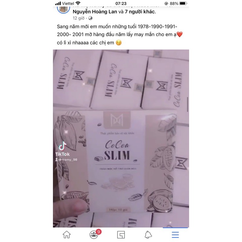 [Mã 44FMCGSALE1 giảm 10% đơn 250K] Cocoa Slim lẻ